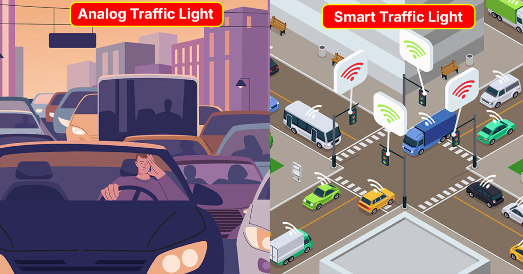 Analog Traffic Light Smart Traffic Light - smart city solutions